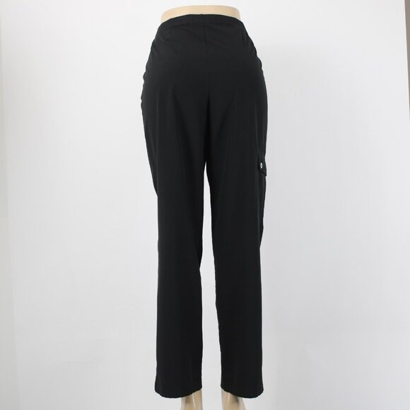 Chicos Zenergy Pant Sz 1 x 31 Reg Black Pockets Polyester Spandex Pant - Picture 8 of 16
